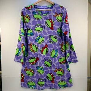 Women Girls Teenage Mutant Ninja Turtles purple red green pajama sleep shirt
